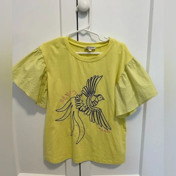 Kenzo Girl yellow T-Shirt size 8. - Picture 1 of 4